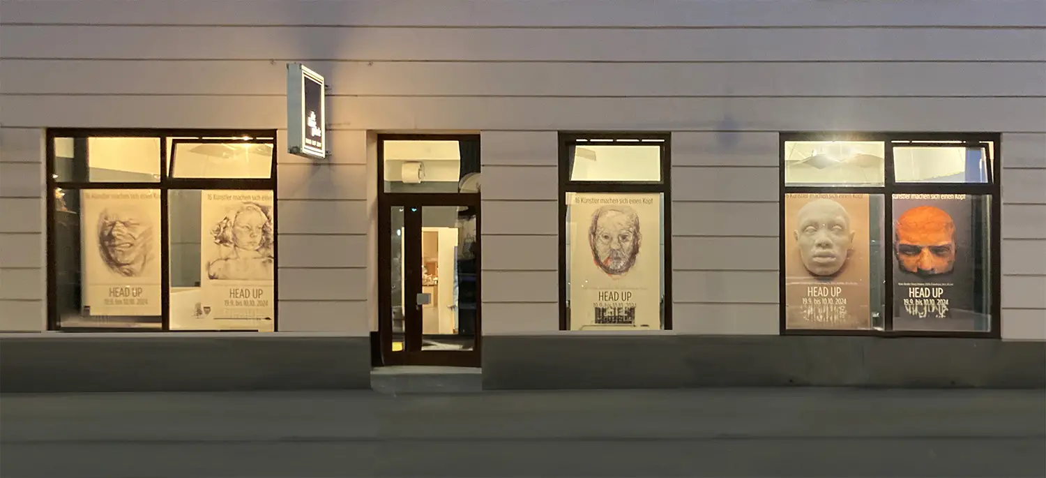 Fassade der Blauen Galerie, Ungargasse 57, 1030 Wien